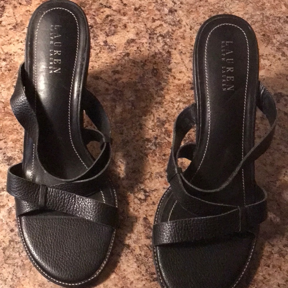 Ralph Lauren sandals - black size 9